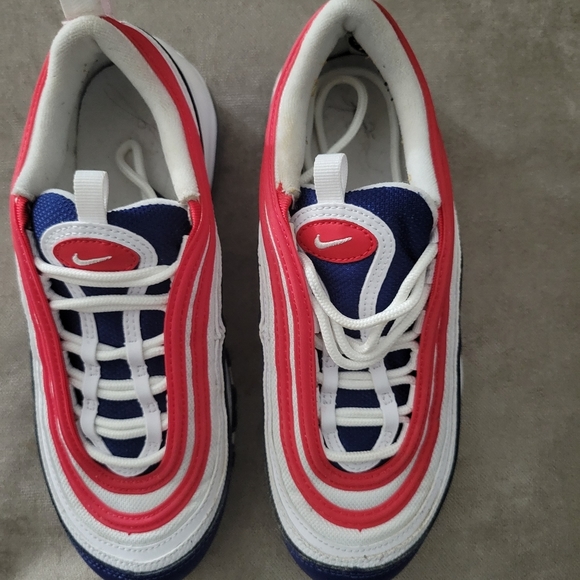 Nike Red and Blue Air Max 97 Sneakers - Picture 4 of 6